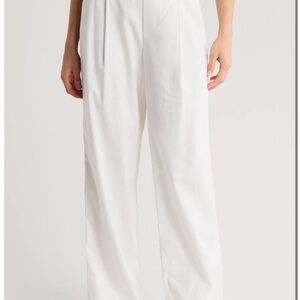 Vince navy blue linen blend Trousers